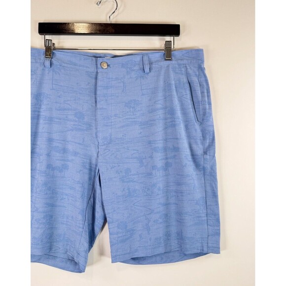 Peter Millar Mens Shorts Blue Shackleford Hybrid Chino Performance Golf Size 40 - Picture 5 of 8